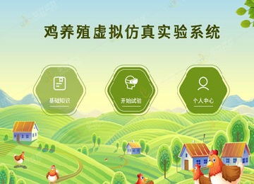 鸡养殖VR虚拟仿真教学实训软件
